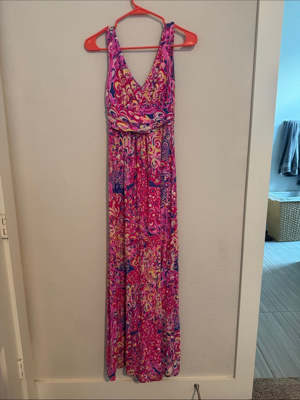 Lilly Pulitzer Pink Purple Multi-Color Maxi Dress